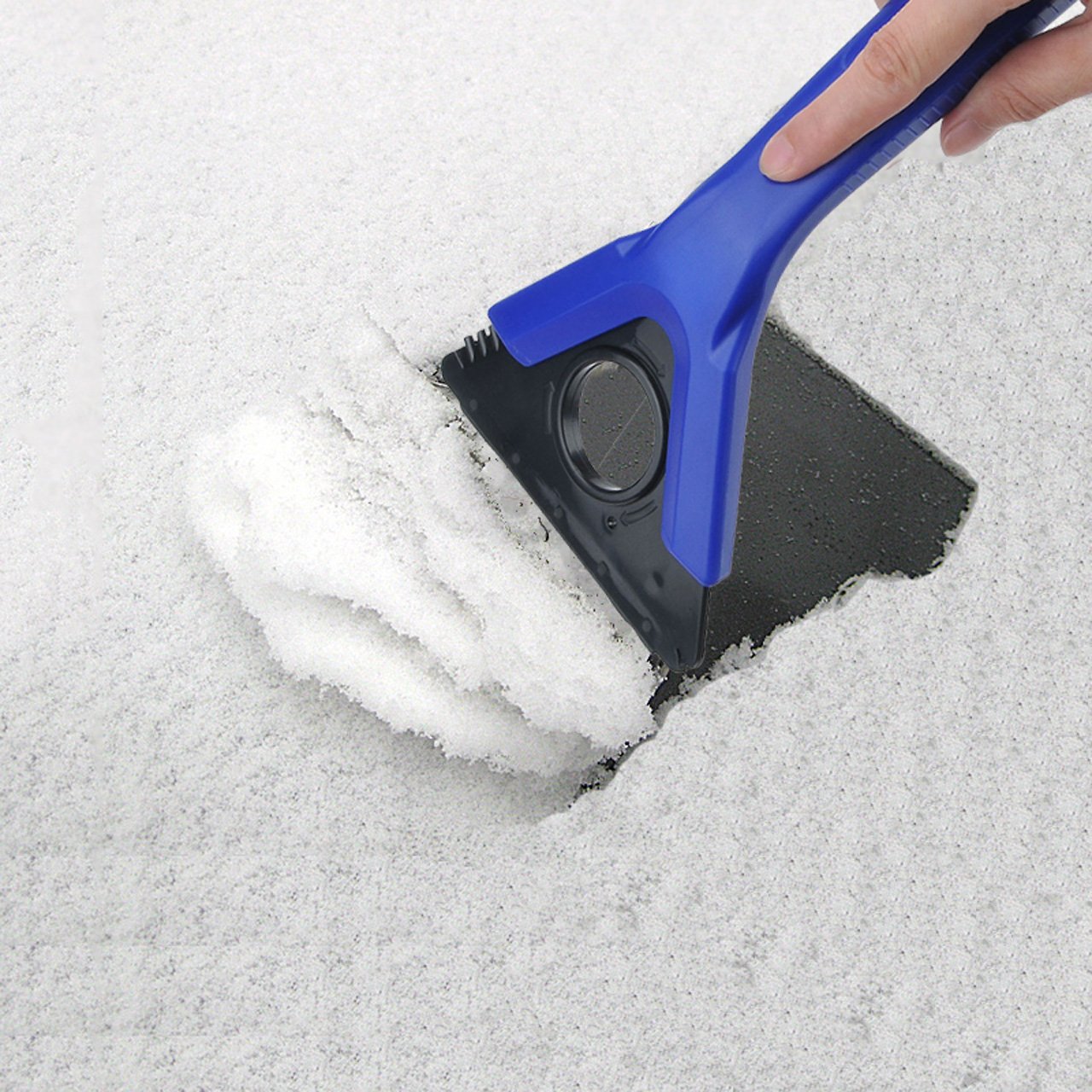 Graceme Auto eiskratzer Eisschaber scheibenwischer Schneeschaufel Schnee entfernen Wischen enteisen entfrosten Tool 4 in 1