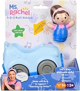 Ms. Rachel 1-2-3 Roll Vehicle with Click-in Figure Pull Back Action Toy view 2