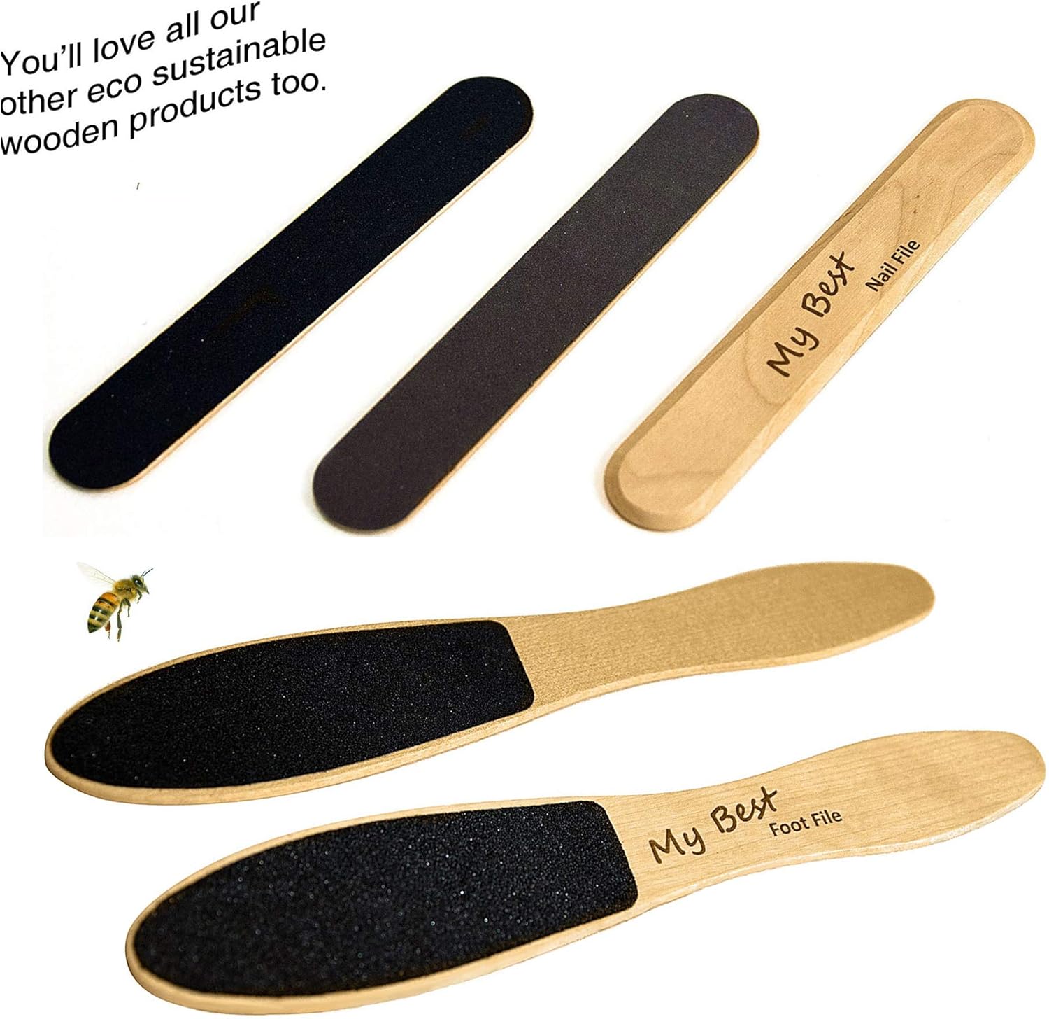 COMB-MY BEST Hair care wooden comb, all types straight to curly, eco friendly FSC certified birch wood, pocket sized - Image 5