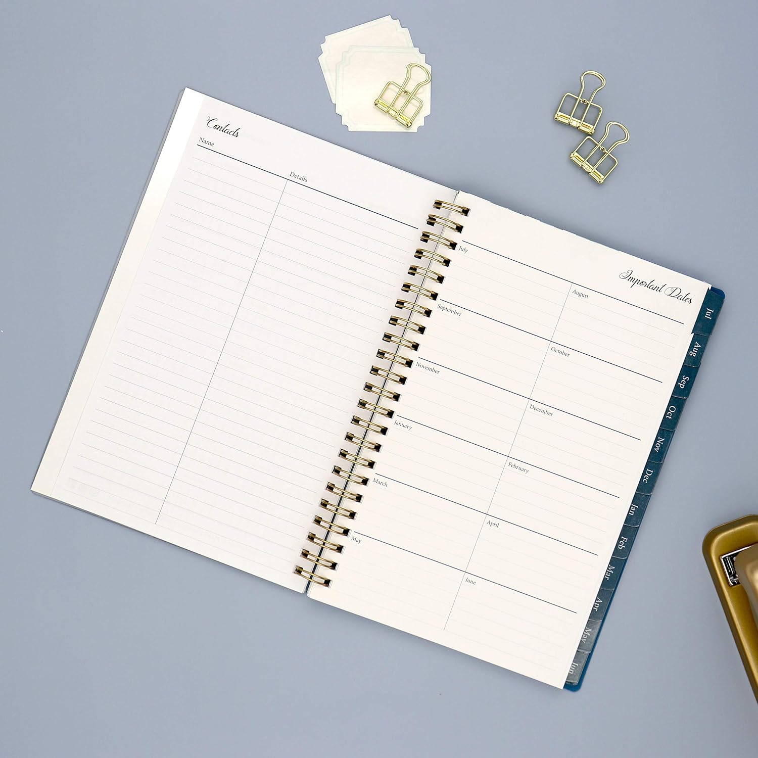 Blue Sky 2020-2021 Academic Year Weekly & Monthly Planner, Flexible Cover, Twin-Wire Binding, 5" x 8", Bakah Blue : Office Products