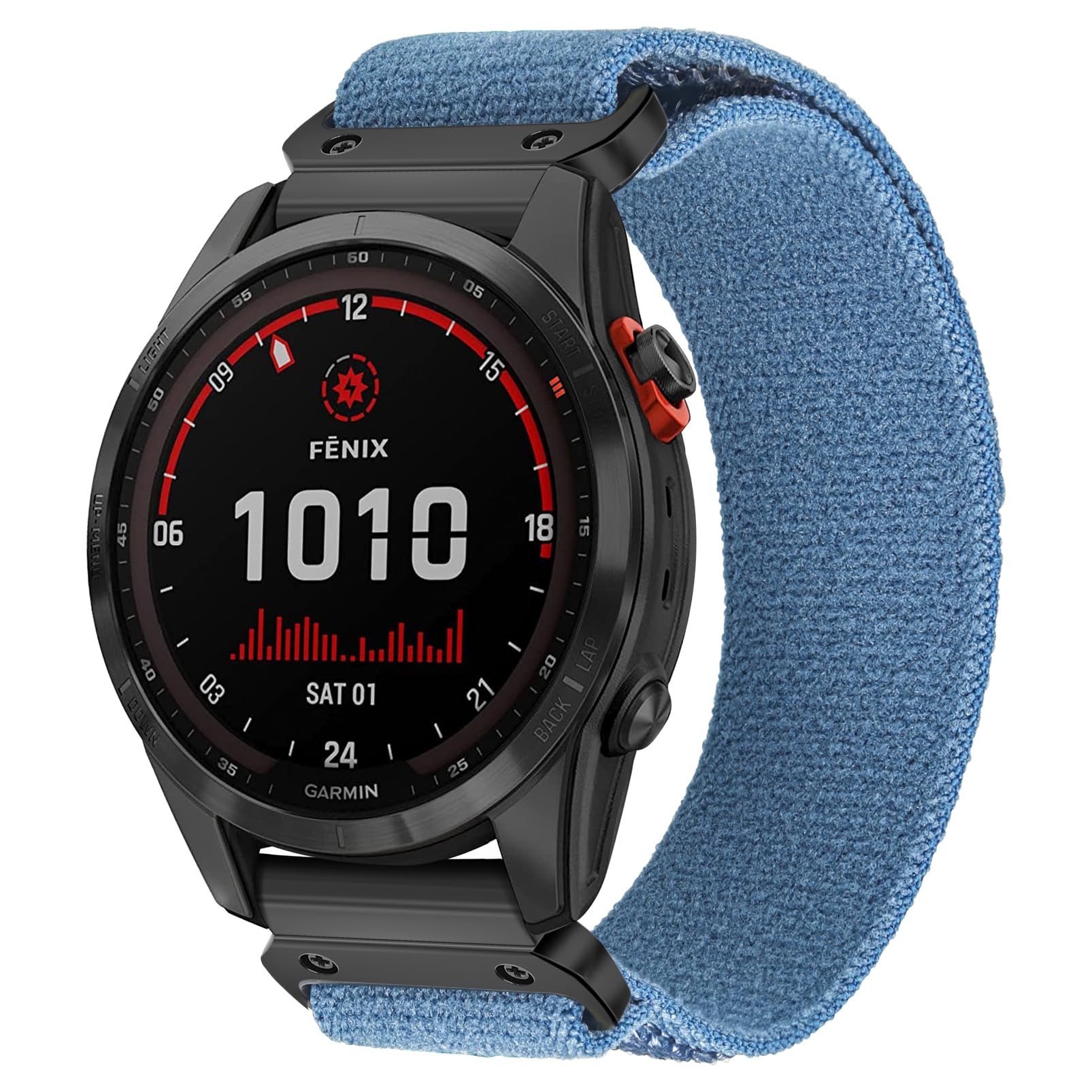 torbollo Uhrenarmband Kompatibel mit Garmin, gewebt Sportarmband für fēnix/Forerunner/Approach/MARQ/quatix/D2 Serie Robustes Ersatzband für Männer 7