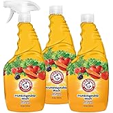 Arm & Hammer Fruit & Vegetable Wash, Produce Wash, Produce Cleaner, Pack of 3, 16 oz. Bottles, 1 Trigger (Packaging May Vary)