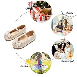 Felix & Flora Toddler Little Girl Gold Dress Shoes