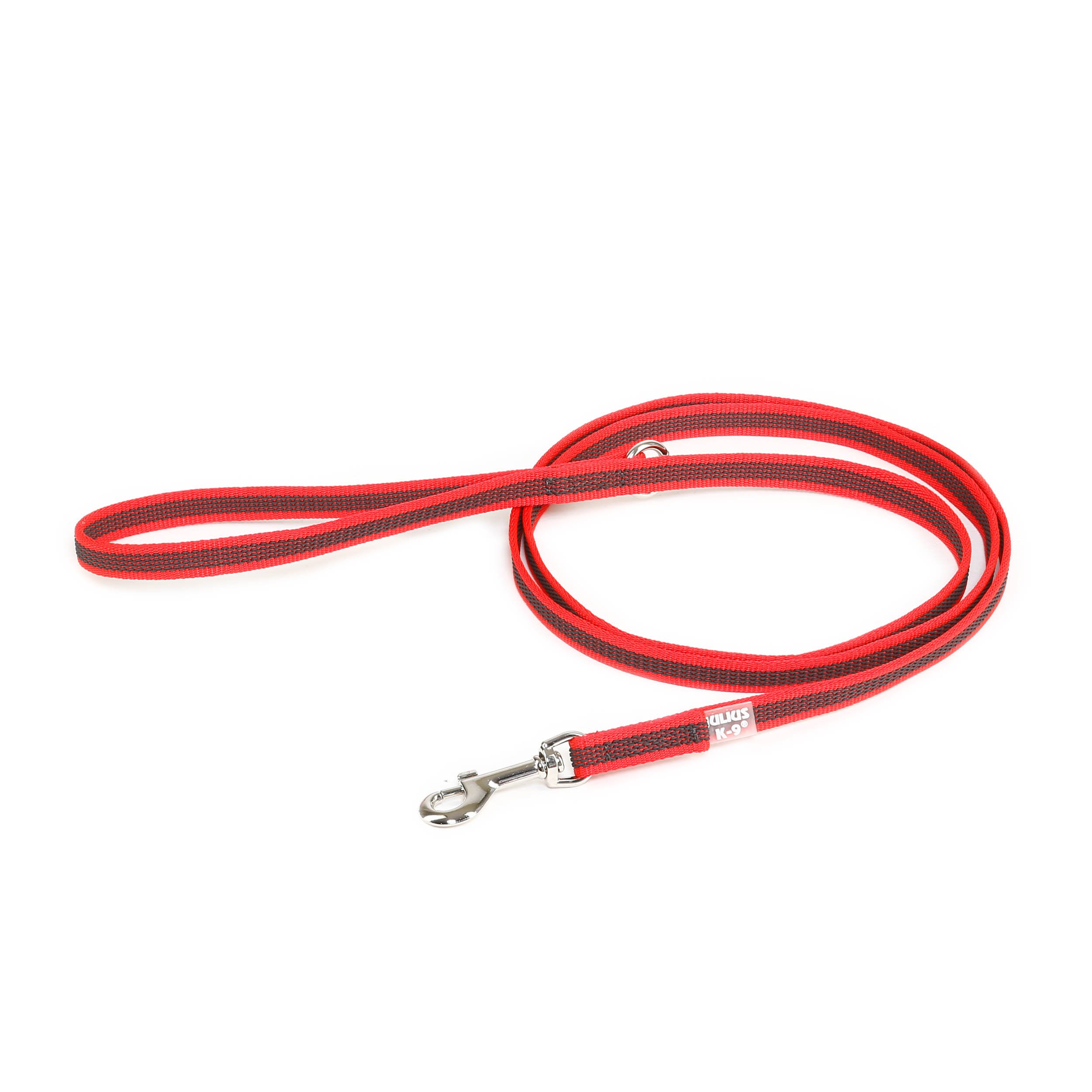 Color & Gray Super-Grip Leash with Handle, 14 mm x 1,8 m, Red-Gray