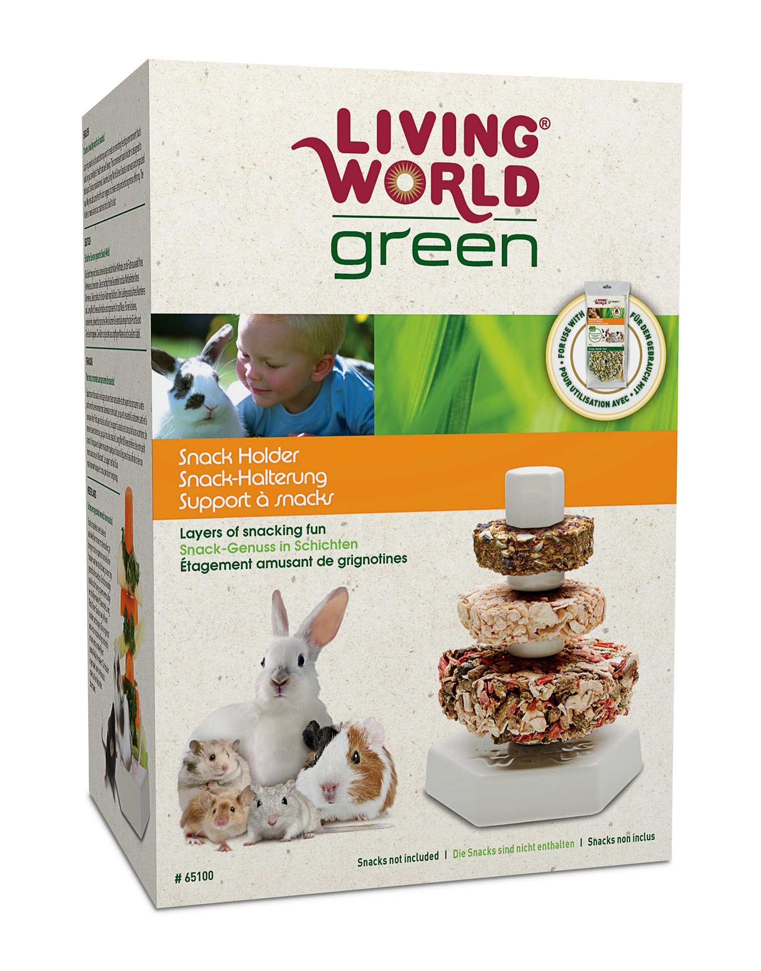 Living World Green Snack Holder
