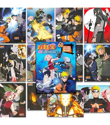 Amazon.com: Naruto Poster Pack for Lockers - Ninja Room Decor