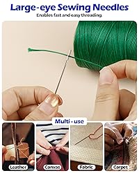 Leather Upholstery Sewing Waxed Thread: PLANTIONAL