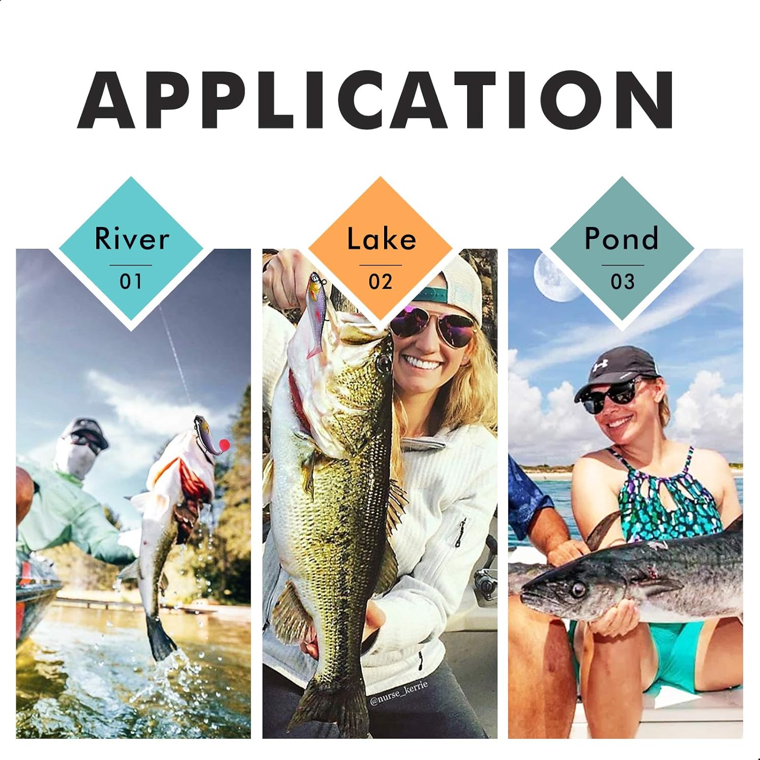 TRUSCEND Fishing Lures for Bass Trout Jighead Lures Paddle Tail Swimbaits Soft Fishing Baits Freshwater Saltwater Jigging Bass Fishing Gear Gifts for Men : Sports & Outdoors