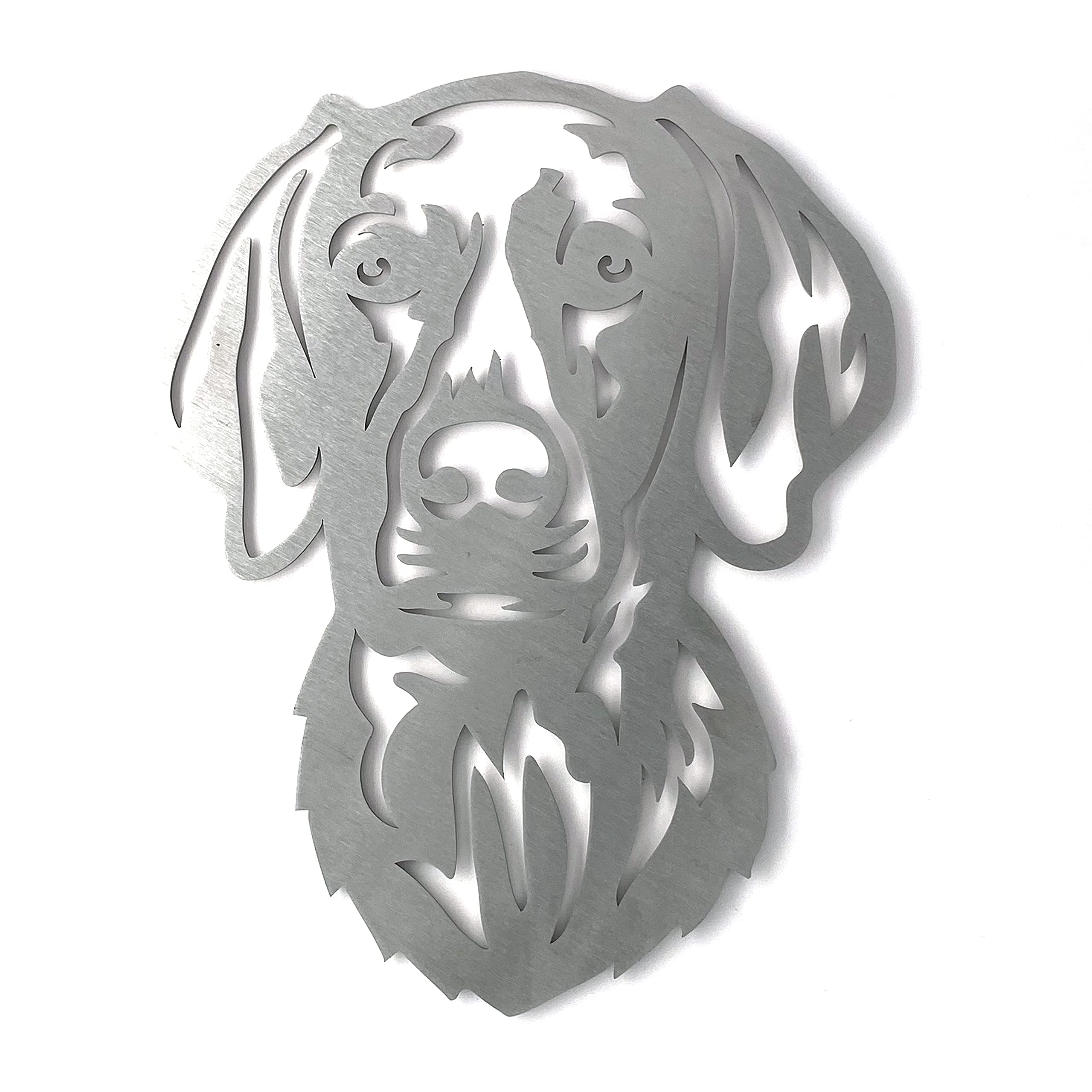 Image Industry Weimaraner - Dog Garden Art Sculpture/Garden Ornament/Rusty Metal Dog/Metal Garden Sculpture/Metal Art (Medium 270mm x 334mm)