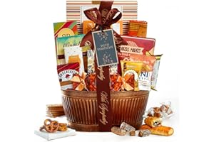 Broadway Basketeers Sympathy Gift Basket – Bereavement & Condolences Care Package, Thoughtful Food Delivery for Loss of Loved One, Comforting Box Present