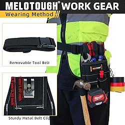 MELOTOUGH Pocket Tool Pouch Tool Belt Pouches with