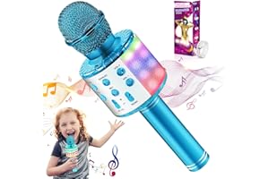 Hayruoy Wireless Bluetooth Karaoke Microphone, 3-in LED, MS11902