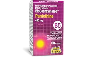Natural Factors - BioCoenzymated Pantethine B5 450mg, BioCoenzymated, 60 Softgels