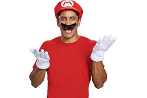 Disguise Men's Nintendo Super Mario Bros.Mario Adult Costume Accessory Kit