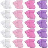 Toulite 20 Pairs Preemie Socks Cotton Terry Newborn Socks for Infant Preemie Baby Boys Girls
