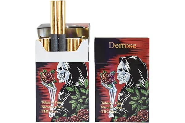 Derrose® Herbal Cigarettes Tobacco Free, Nicotine Free, THC Free - Vape Alternative Cigarettes for Quit Smoking - 2 Packs 40