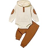 Fommy Baby Boy Clothes Colorblocked Long Sleeve Hoodie + Long Pants 2PCS Fall Winter Outfits Set