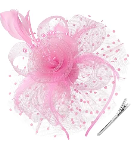 Fascinators Hats 20s 50s Pillbox Hat Cocktail Tea Party for  display picture 3