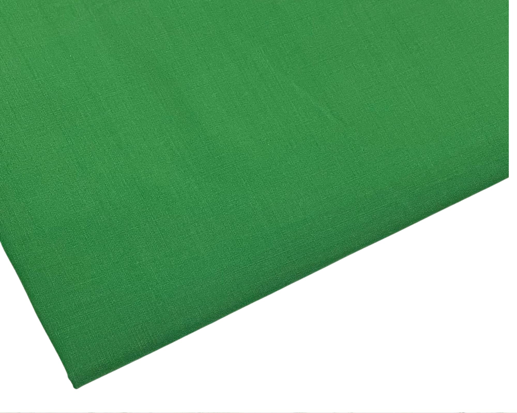 Plain Emerald Green Polycotton Fabric - 45 inch / 112 cm Wide - 40+ Colours - 10 Metre