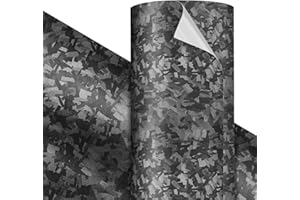 VViViD Rouleau de vinyle de qualité supérieure Ghost Metal forgé, gris foncé, 0,3 x 1,5 m, libération d'air sans bulles, adhé