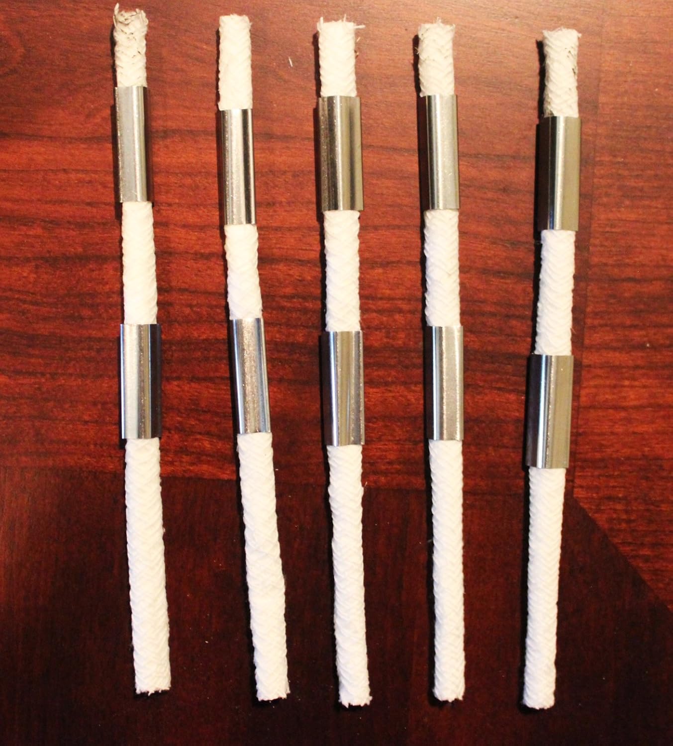 Seraphic Table Torch for Backyard or Patio, Steel with Fiberglass Wick