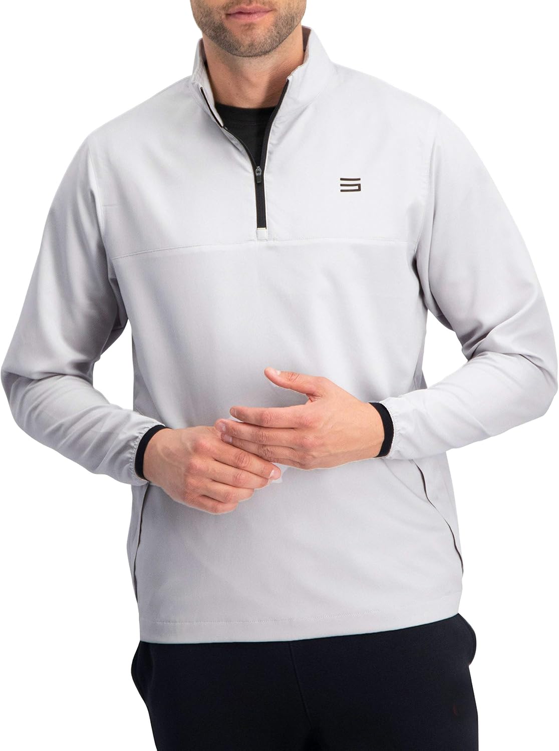 Mens Windbreaker Jackets - Half Zip Golf Pullover Wind Jacket - Vented, Dry Fit : Clothing