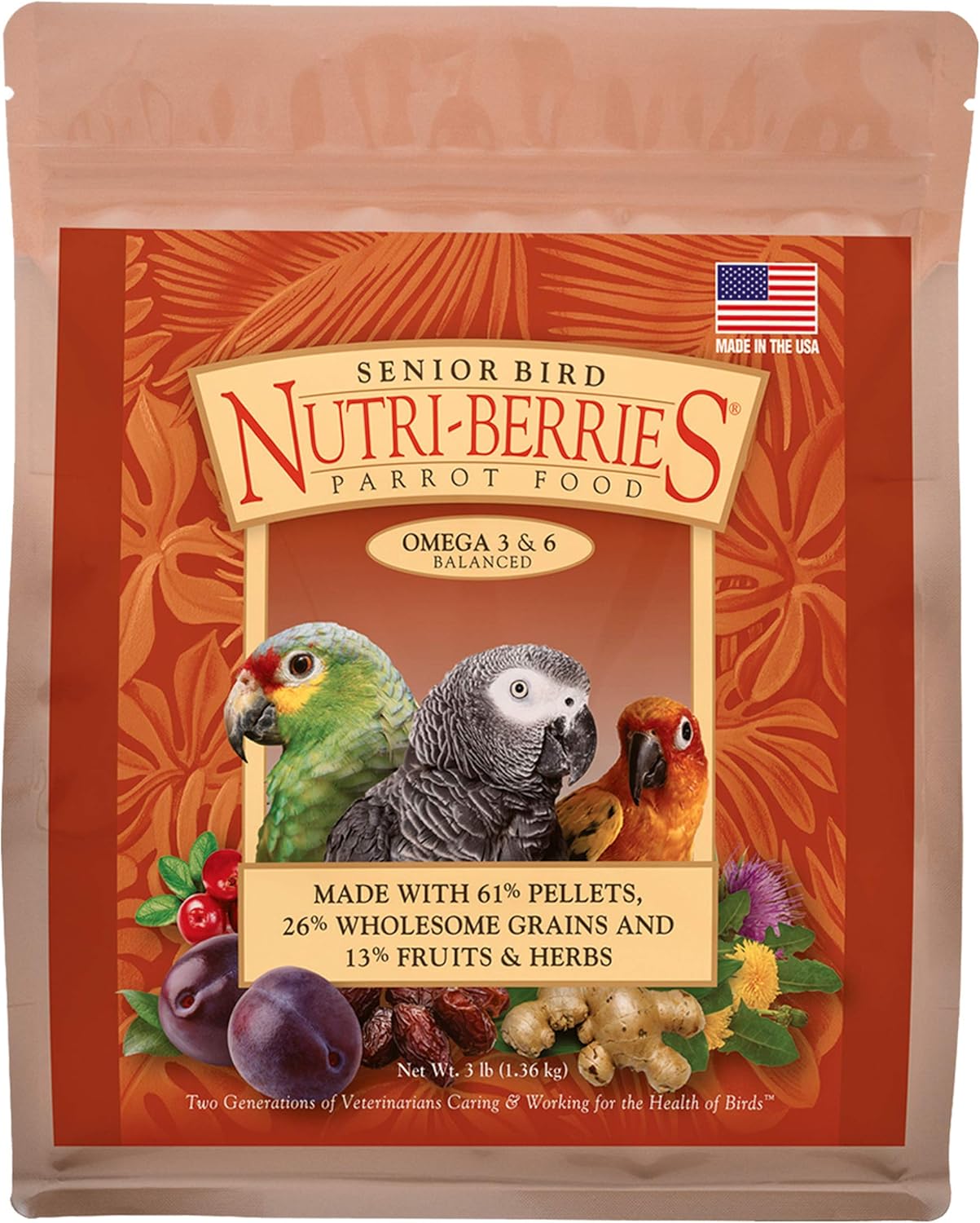 LAFEBER'S Senior Nutri-Berries Bird Food and Treat