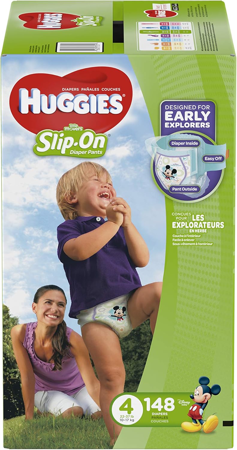 huggies little movers slip on diaper pants