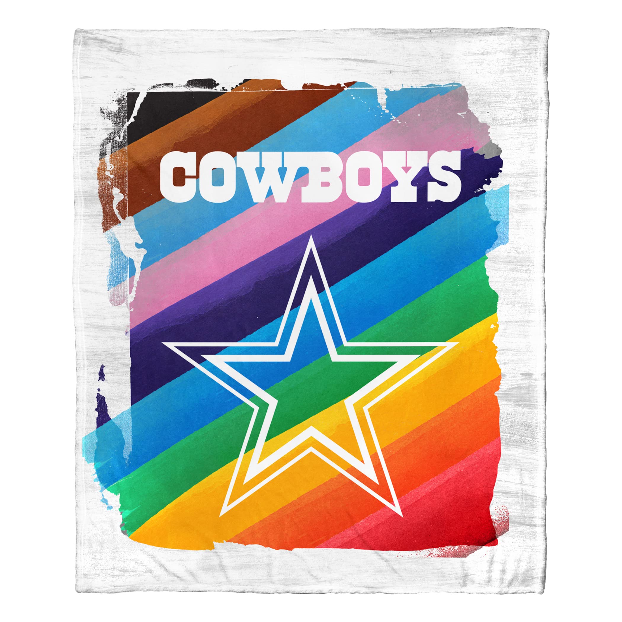 Northwest NFL Dallas Cowboys Unisex-Adult Silk Touch Throw Blanket, 50" x 60", Pride - Brush Image
