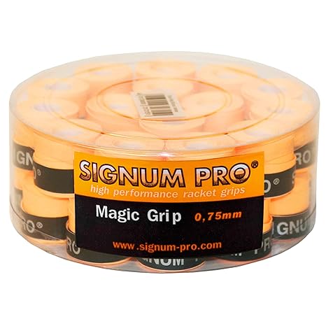 Signum Overgrip Magic Grip 30er - Mango de Raqueta de Tenis, Color Naranja, Talla