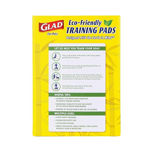 Glad for Pets Earth Friendly Bamboo Training Pads, 85 Count in