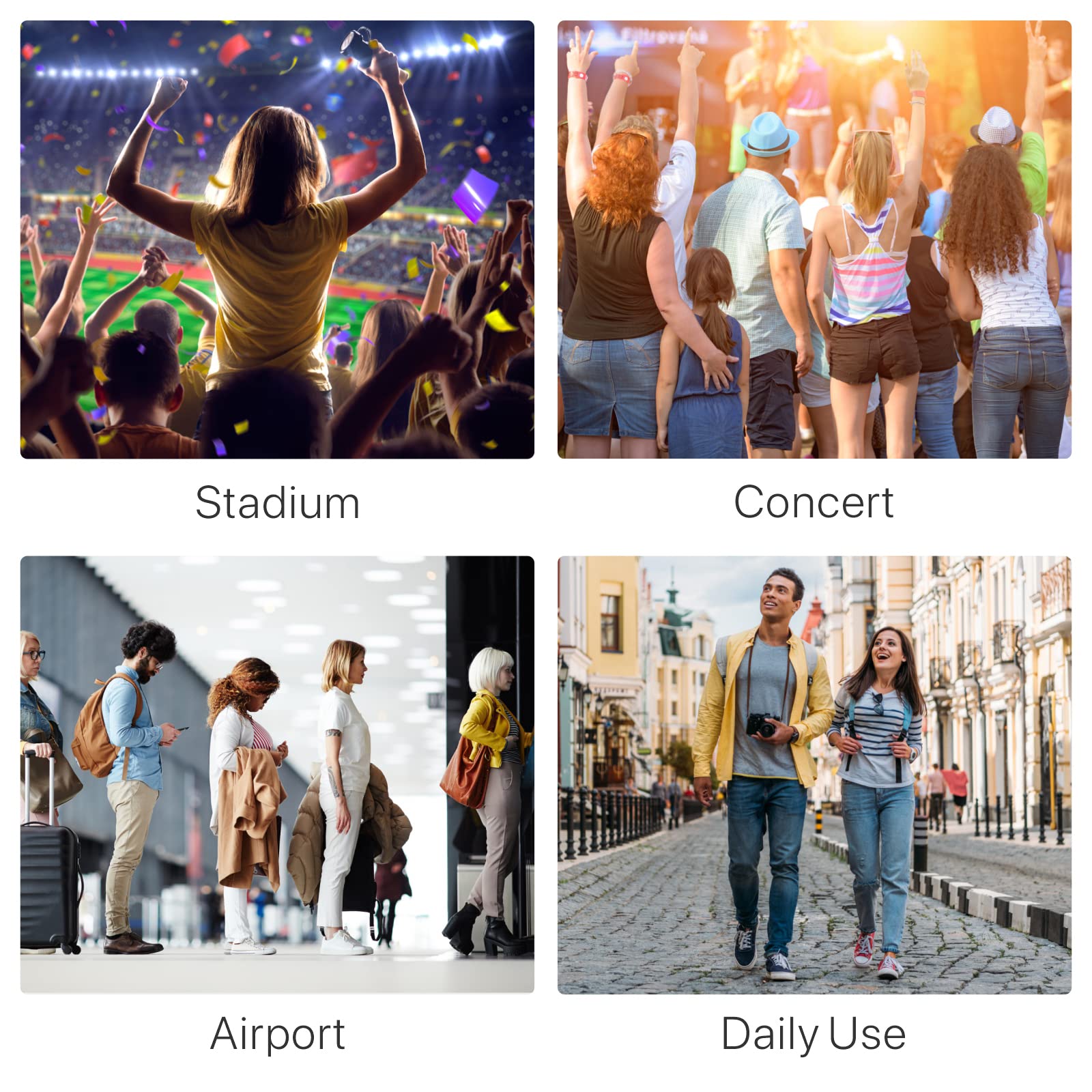 PACKISM Clear Bag for Stadium Events - Clear Purses for Women Stadium Crossbody Messenger Bag for Concerts Sporting Events