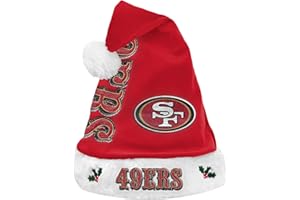 FOCO NFL Unisex-Adult Official Primary Logo Holiday Santa Hat