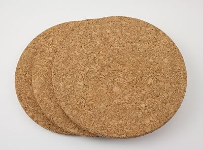IKEA HEAT Trivet Round Cork Coaster Mat 19 cm Heat Resistant