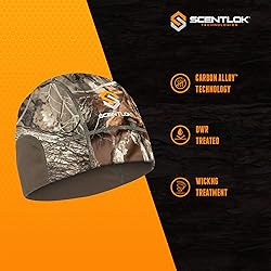 ScentLok Midweight Skull Cap, Camo Skull Beanie for