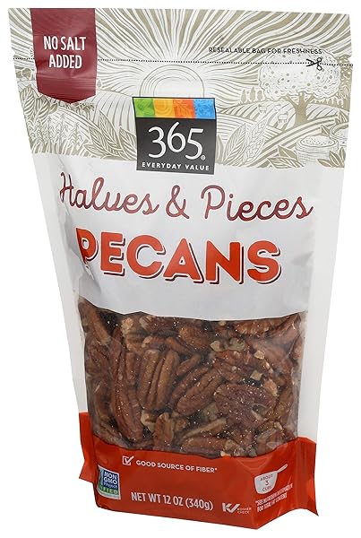 365 EVERYDAY VALUE, PECANS, HALVES & PIECES, 12 OZ