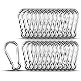Small Carabiner Clip Hooks, 25pcs 1.57 inch