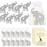 Syhood 12 Set Elephant Friendship Gifts for Women, Friend Birthday Gifts, Acrylic Glitter Elephant Ornaments with Cards Thank You for Being Friend Decorative Hanging Ornament Women Sister Sisterhood