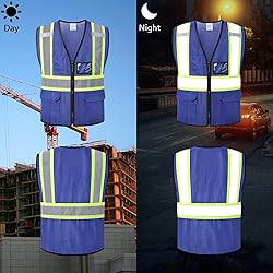 HATAUNKI Safety Vest for Men, Reflective Vest with