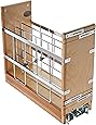 Rev-A-Shelf Wood Foil & Wrap Organizer For Cabinet Door, Light Brown Maple