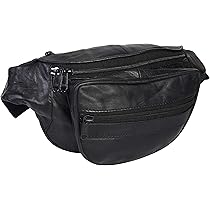 designer black fanny pack