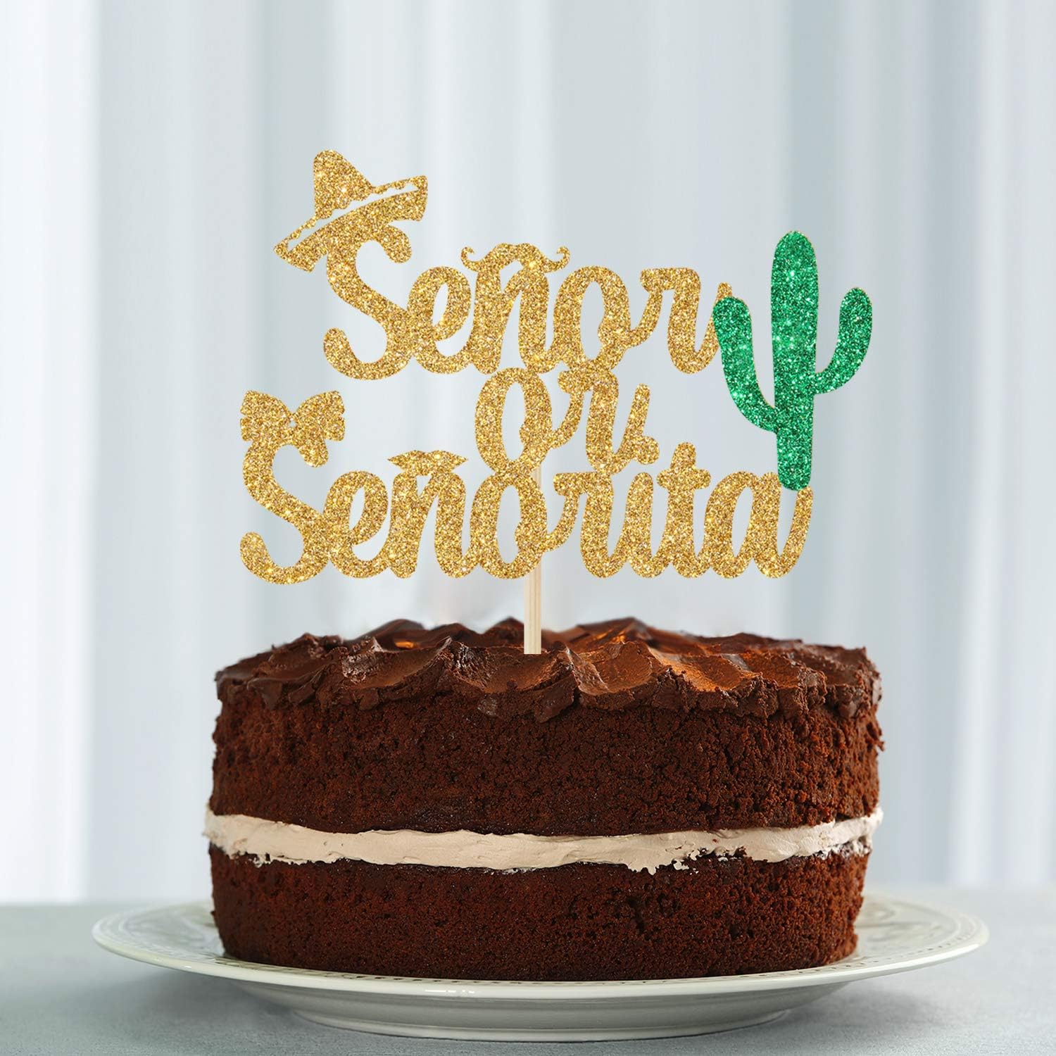 Spanish Senor Or Senorita Gender Reveal Cake Topper Boy Or Girl He Or She Baby Shower