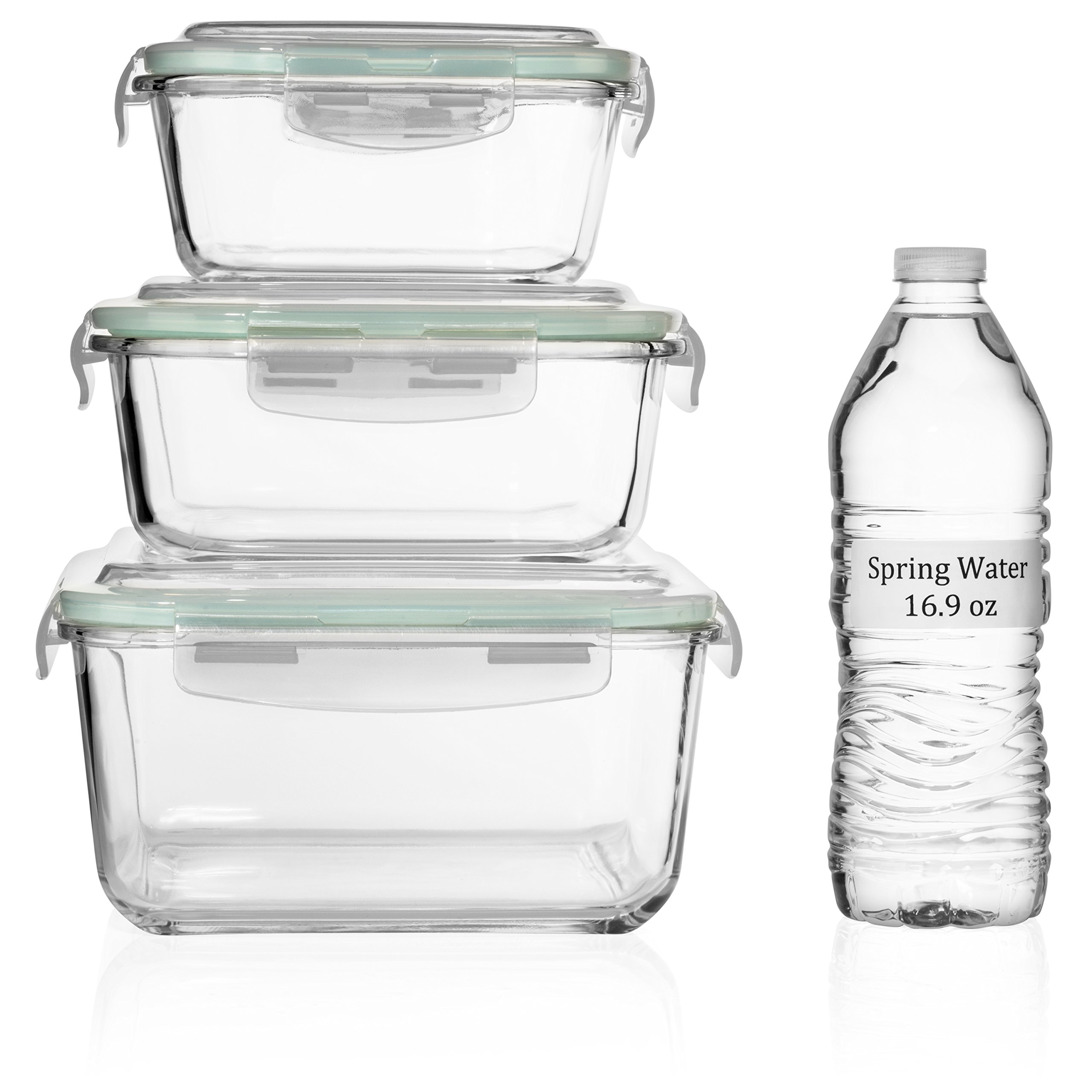 Extra Large Glass Food Storage Containers With Airtight Lid 6 Pc [3