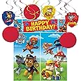 Multicolor Paw Patrol Scene Setters with Plastic Props in Various Size - Pack of 17 - Perfect for Kids Parties & Events