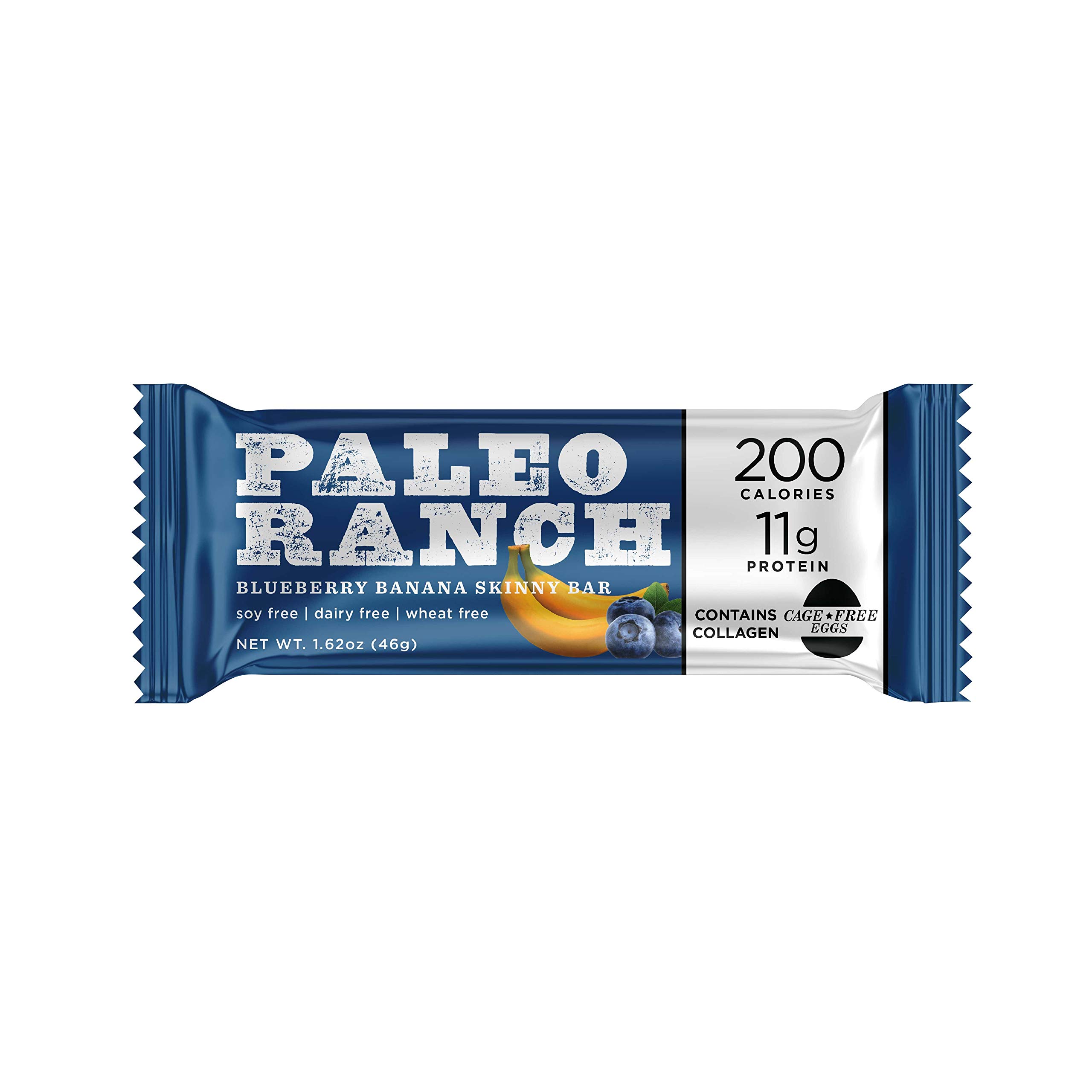 PALEO RANCH Protein Skinny Bar, Cage-Free Egg White Protein, Grass-Fed Beef Collagen, Gluten Free, S