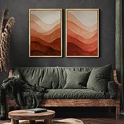 MUDECOR Framed Canvas Print Wall Art Set Rustic