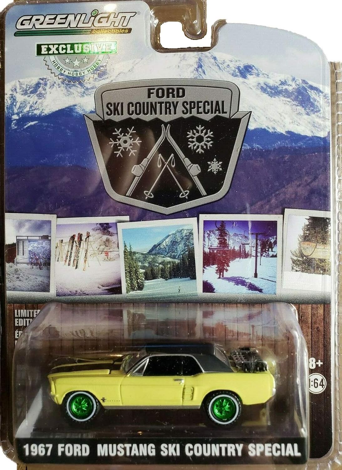 diecast masters mustang on Other Vehicles Greenlight 1967 Ford Mustang Coupe Ski Country Special 1 64 Scale Contemporary Manufacture