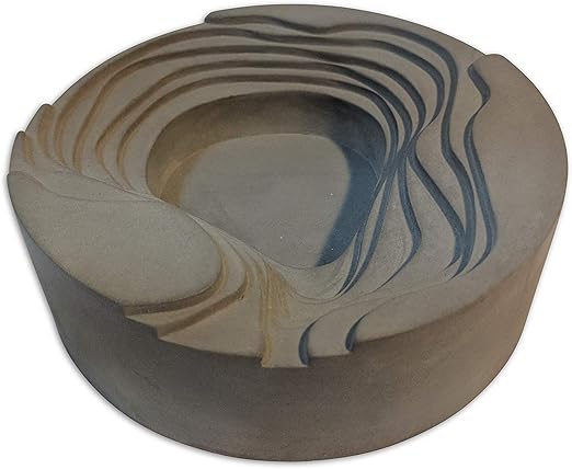 Amazon Com C K Solutions Creative Cement Patio Ashtray For Indoor