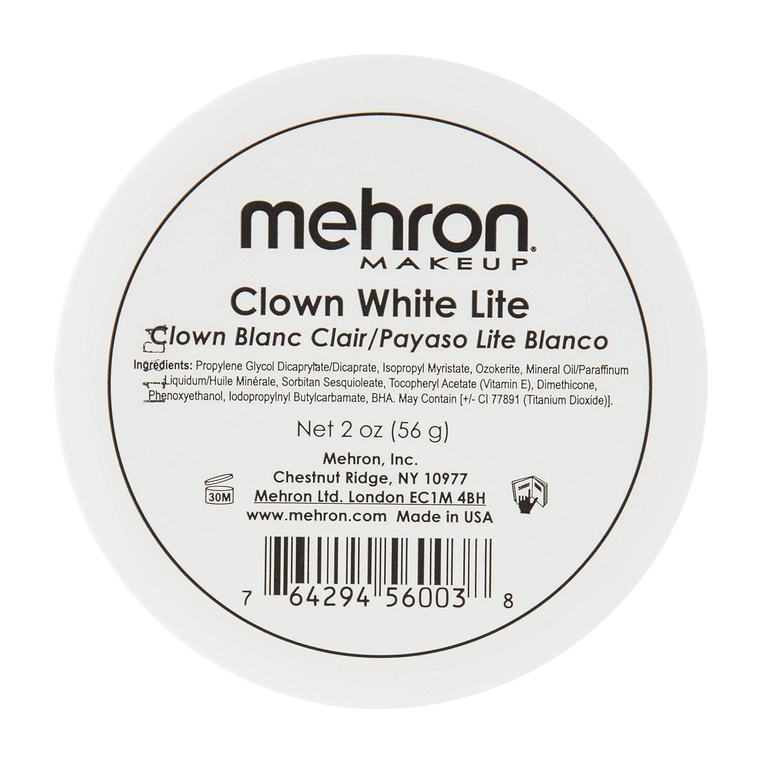 Ben Nye Clown White Makeup Camera Ready Cosmetics