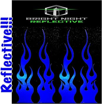 Amazon Com Flame Decals Reflective 2 1 25 X5 25 Great For